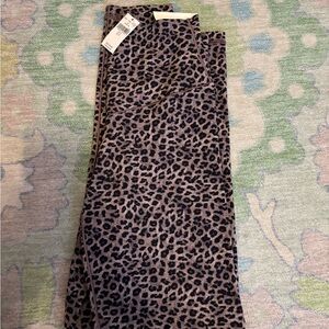 Aerie Leopard Print Leggings - Black and Brown
